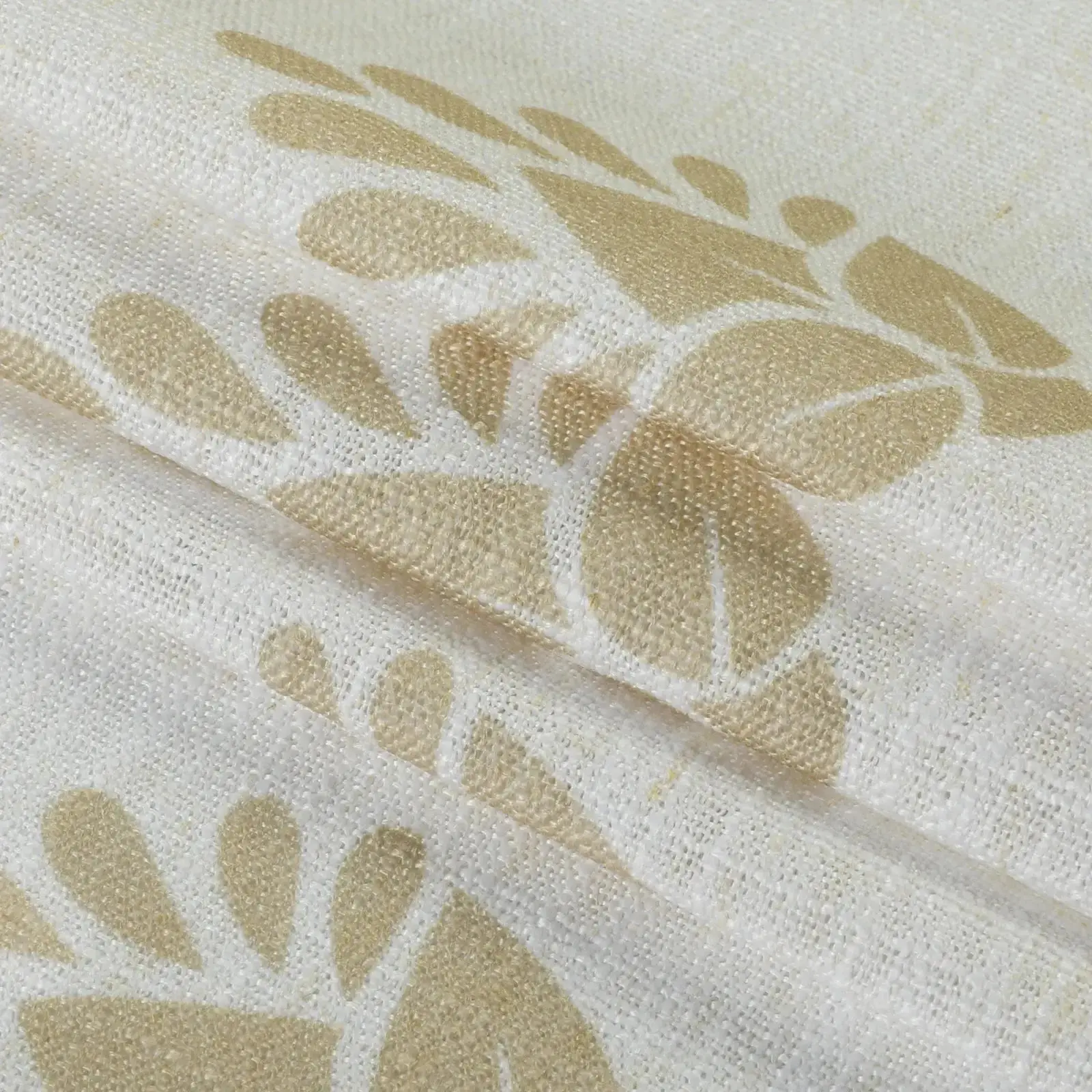 Stefana Silber Print Linen Blend Curtain Drapery Pleated - Image 99