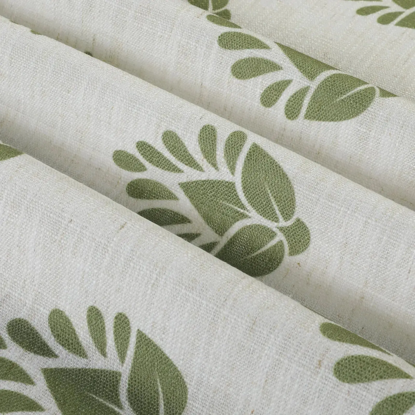 Stefana Silber Print Linen Blend Curtain Drapery Pleated - Image 110