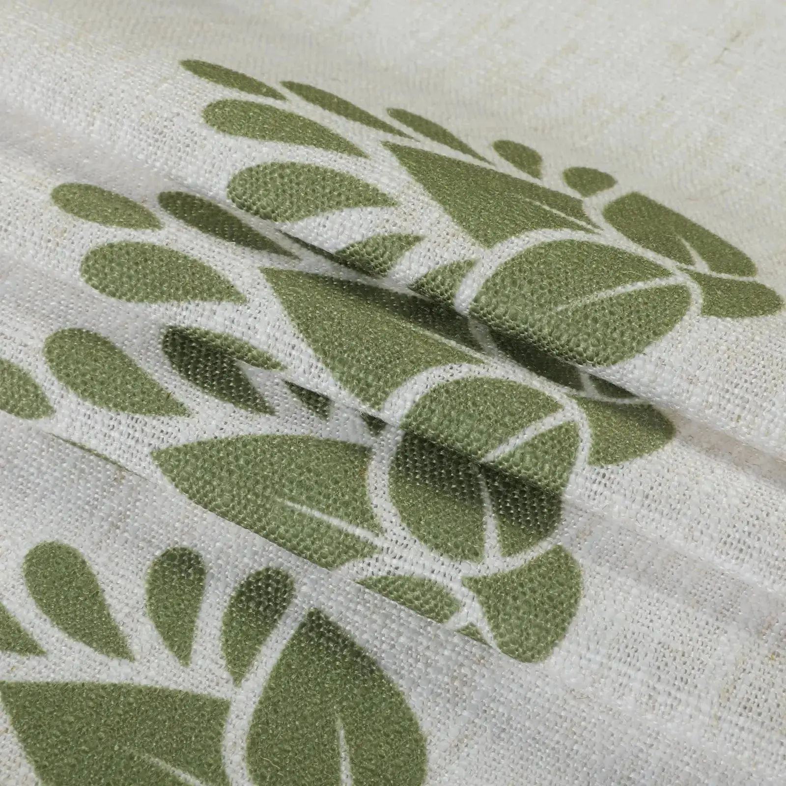 Stefana Silber Print Linen Blend Curtain Drapery Pleated - Image 111