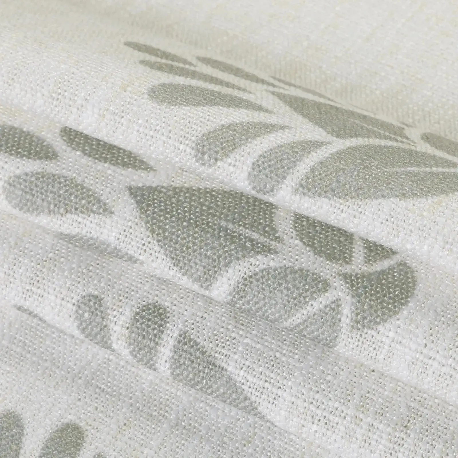 Stefana Silber Print Linen Blend Curtain Drapery Pleated - Image 104
