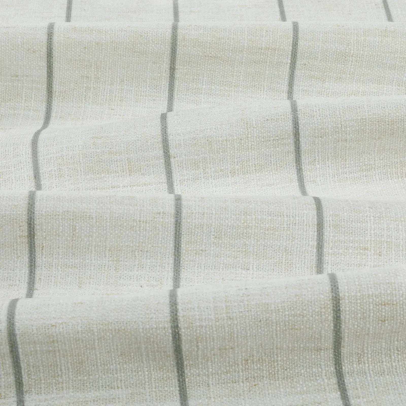 Stefana Silber Print Linen Blend Curtain Drapery Pleated - Image 148