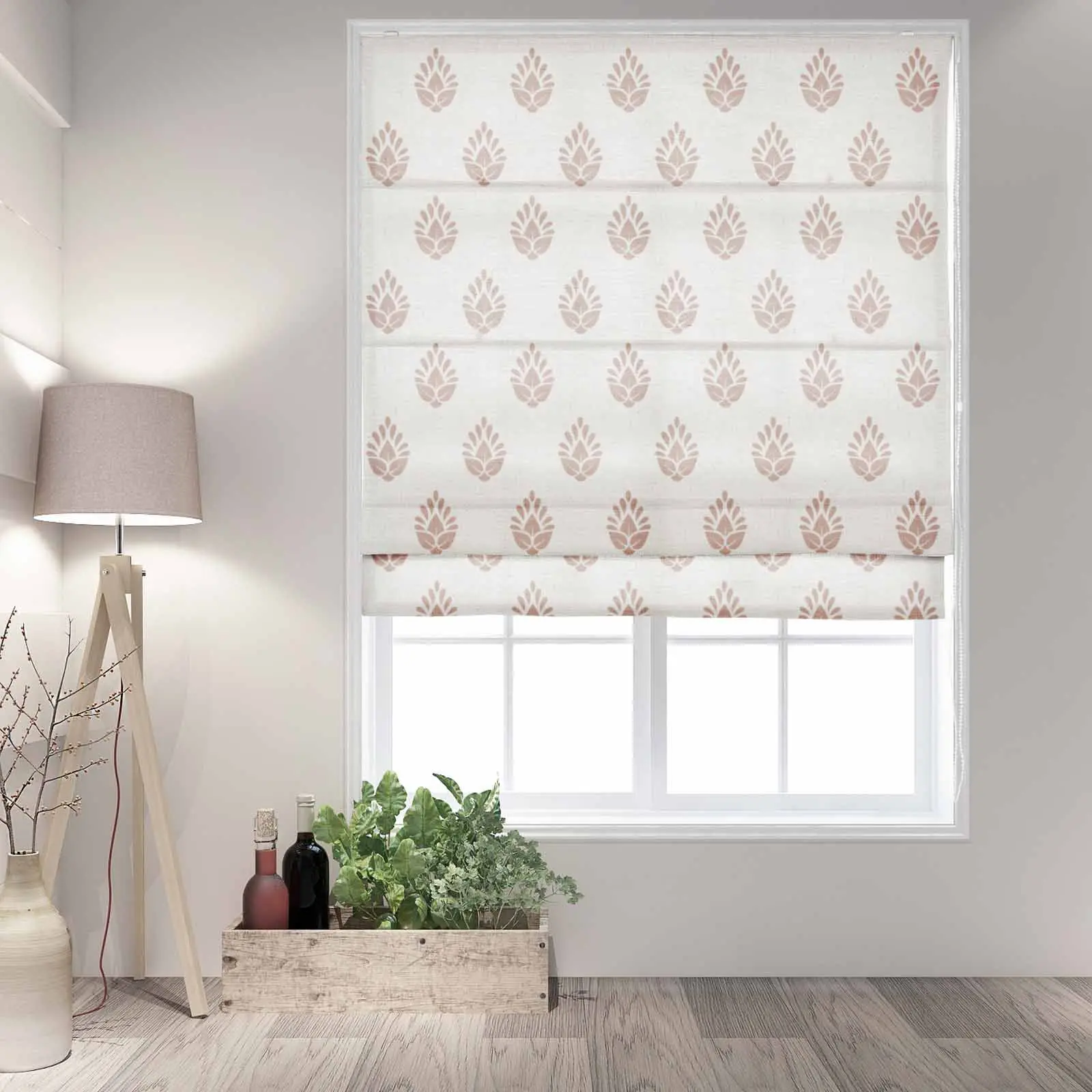 Stefana Silber Printed Roman Shade Cord Lift - Image 12