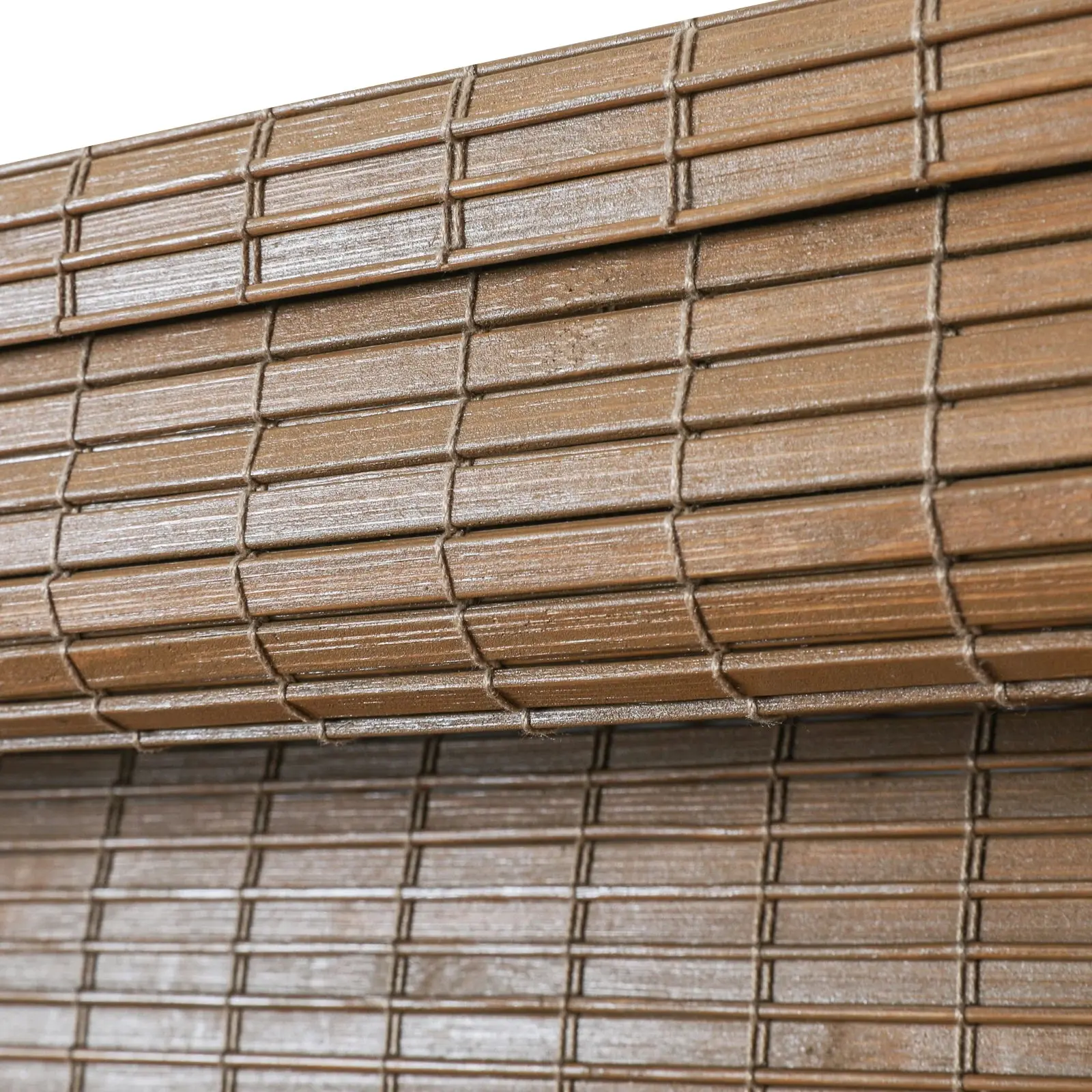 Sybil Bamboo Roman Shade - Almond - Image 9