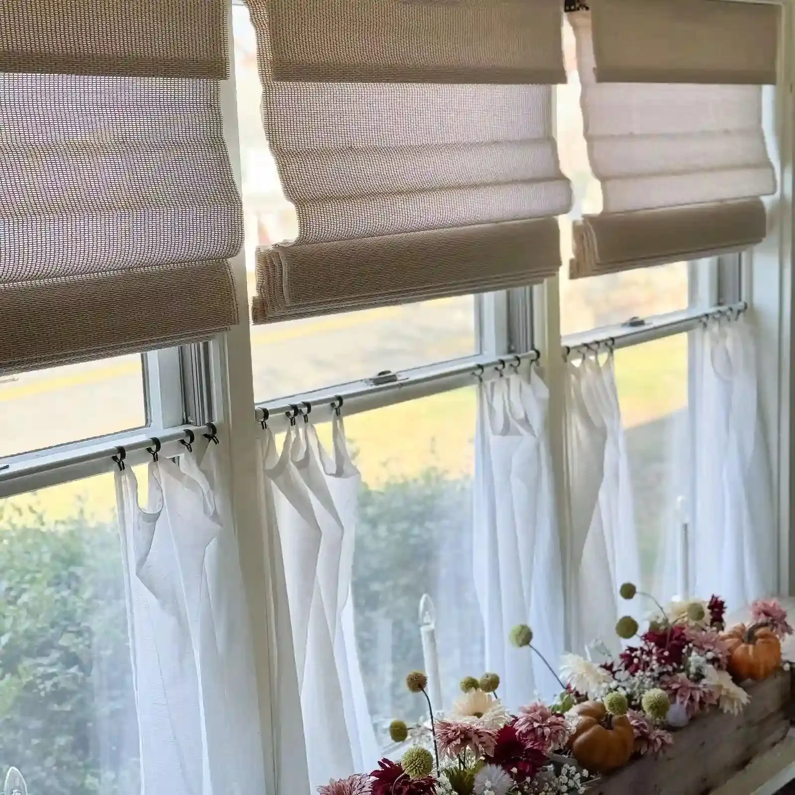 Sybil Bamboo Roman Shade Cordless - Image 14