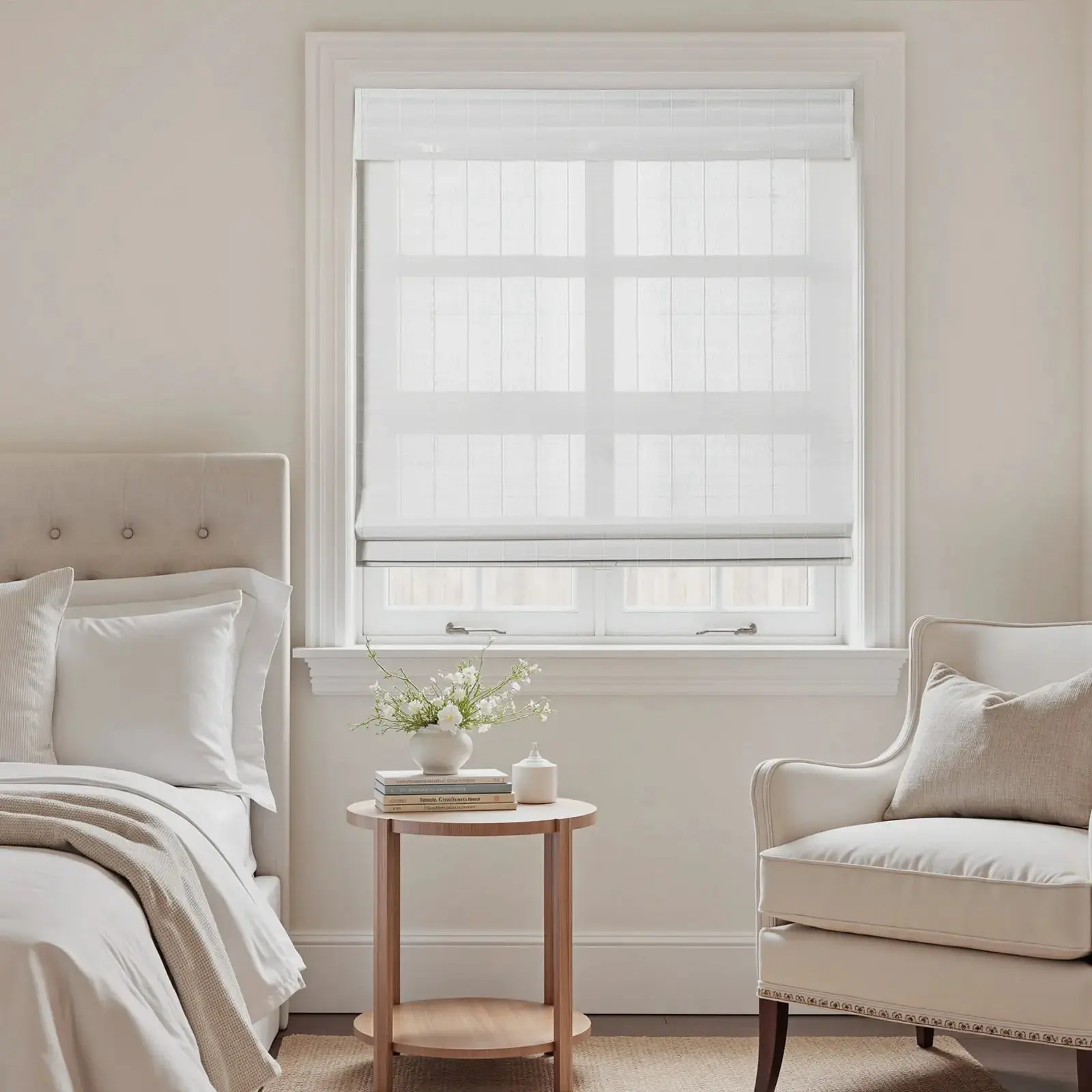 Sybil Bamboo Roman Shade Cordless - Image 24