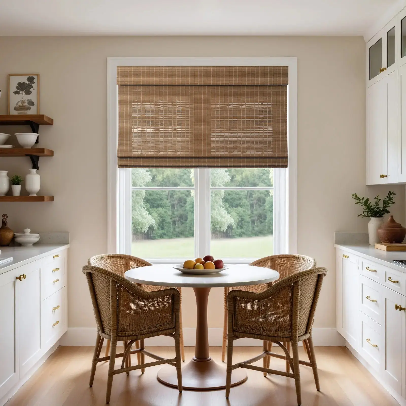 Sybil Bamboo Roman Shade Cordless - Image 39