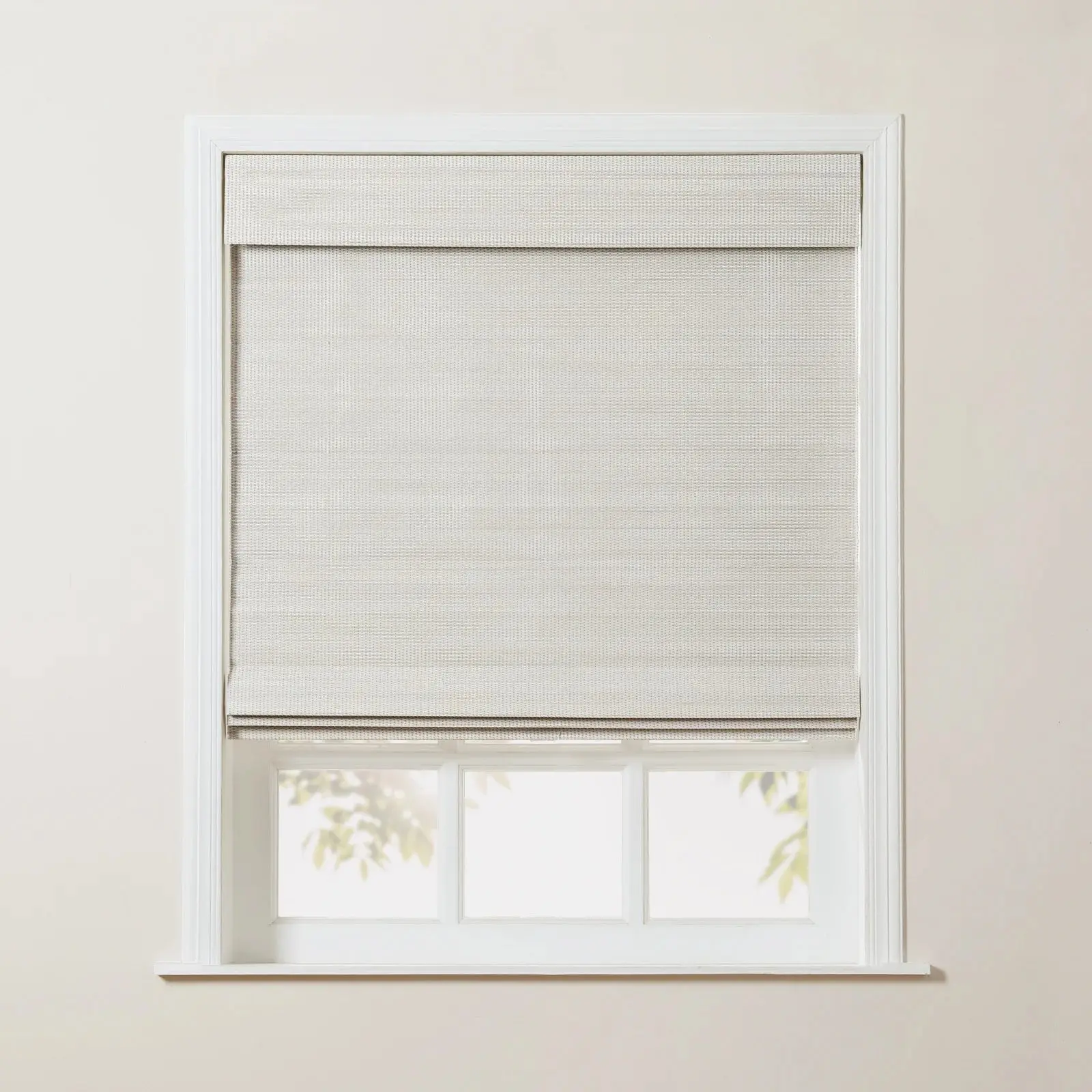 Sybil Bamboo Roman Shade - Wall White - Image 8