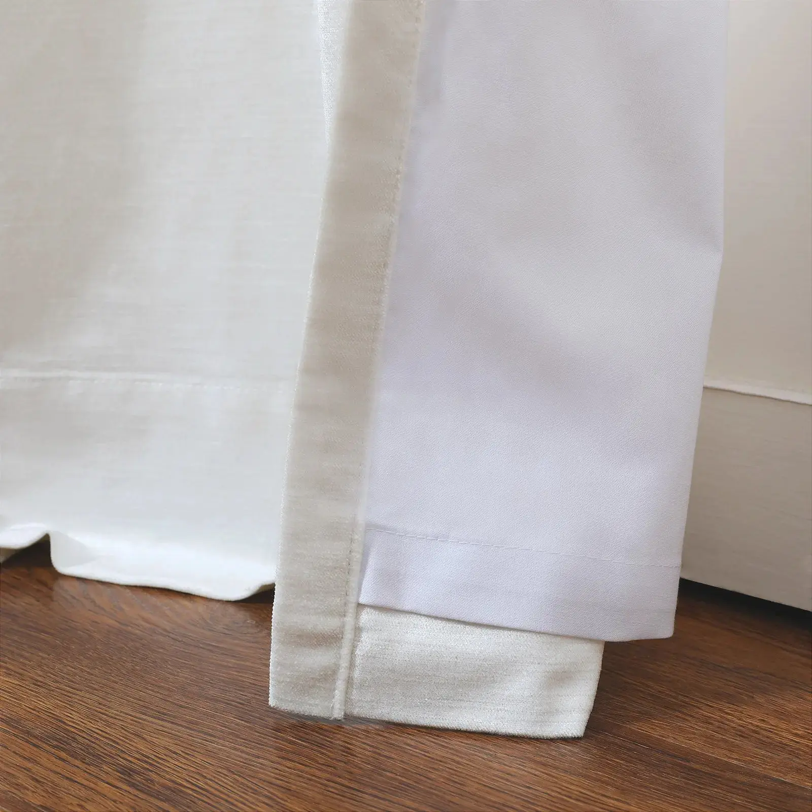 Veda Luster Cotton Velour Drapery Pleated - Image 11