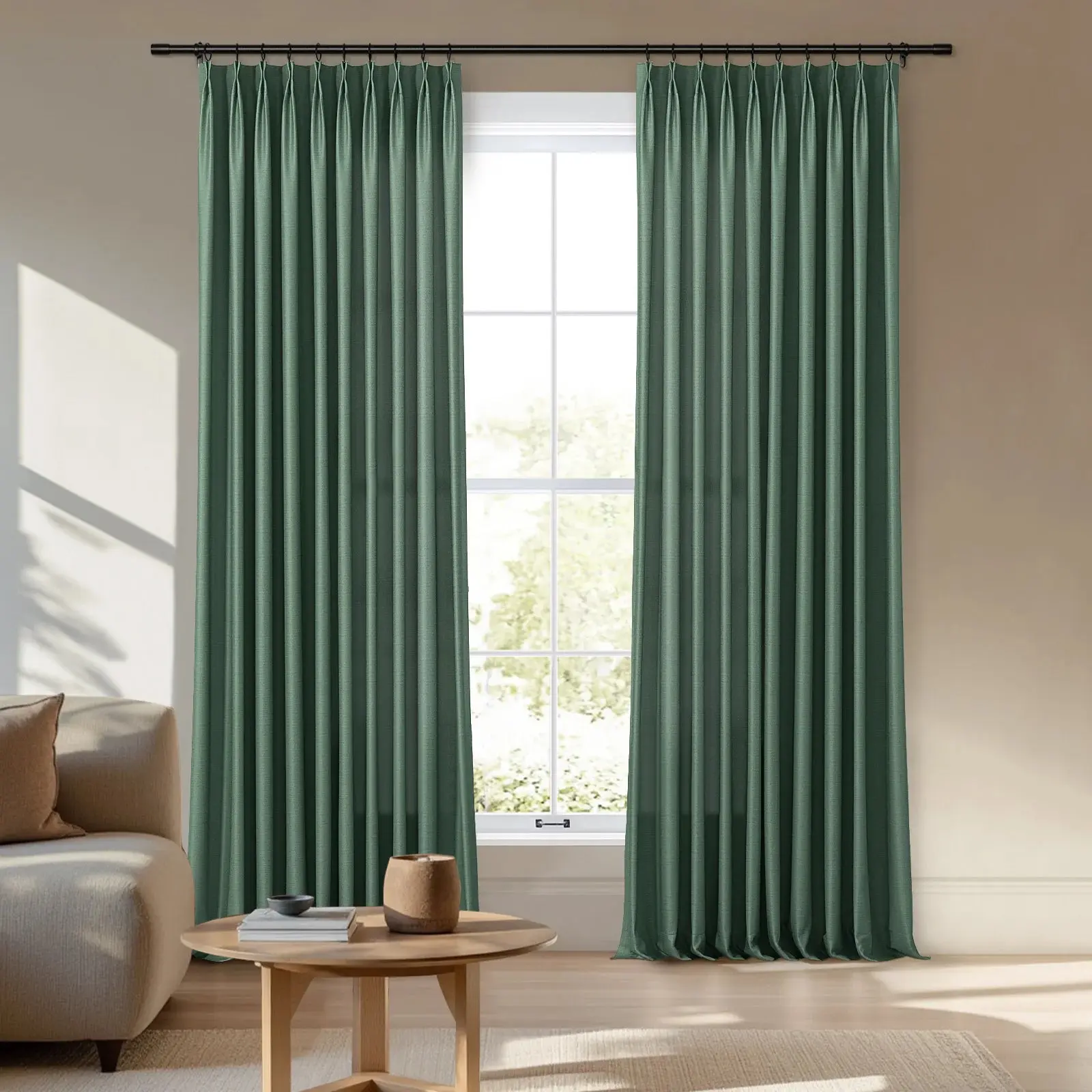 Veda Luster Cotton Velour Drapery Pleated - Image 18