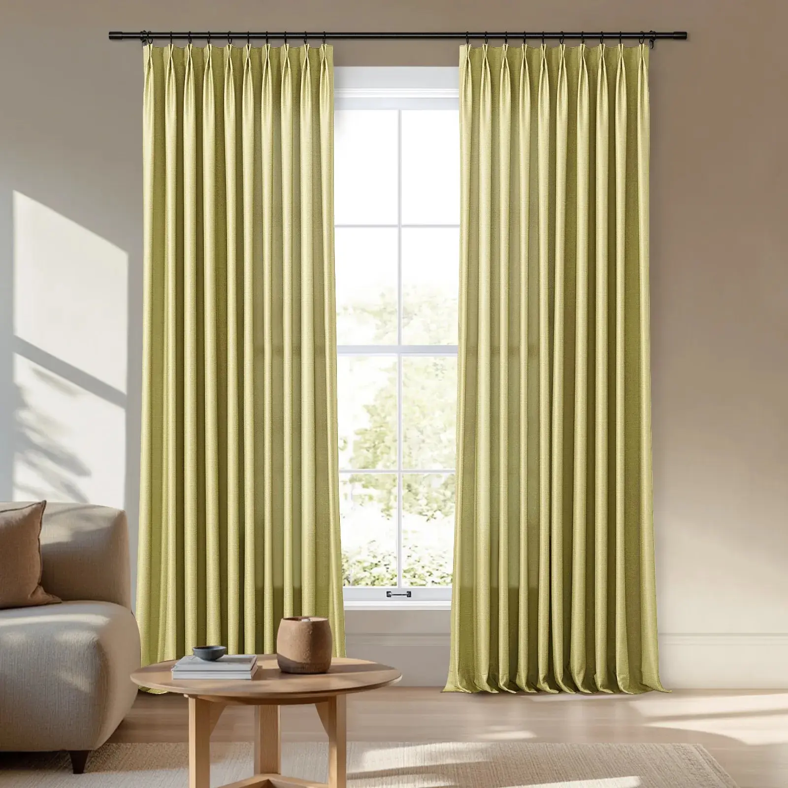 Veda Luster Cotton Velour Drapery Pleated - Image 21