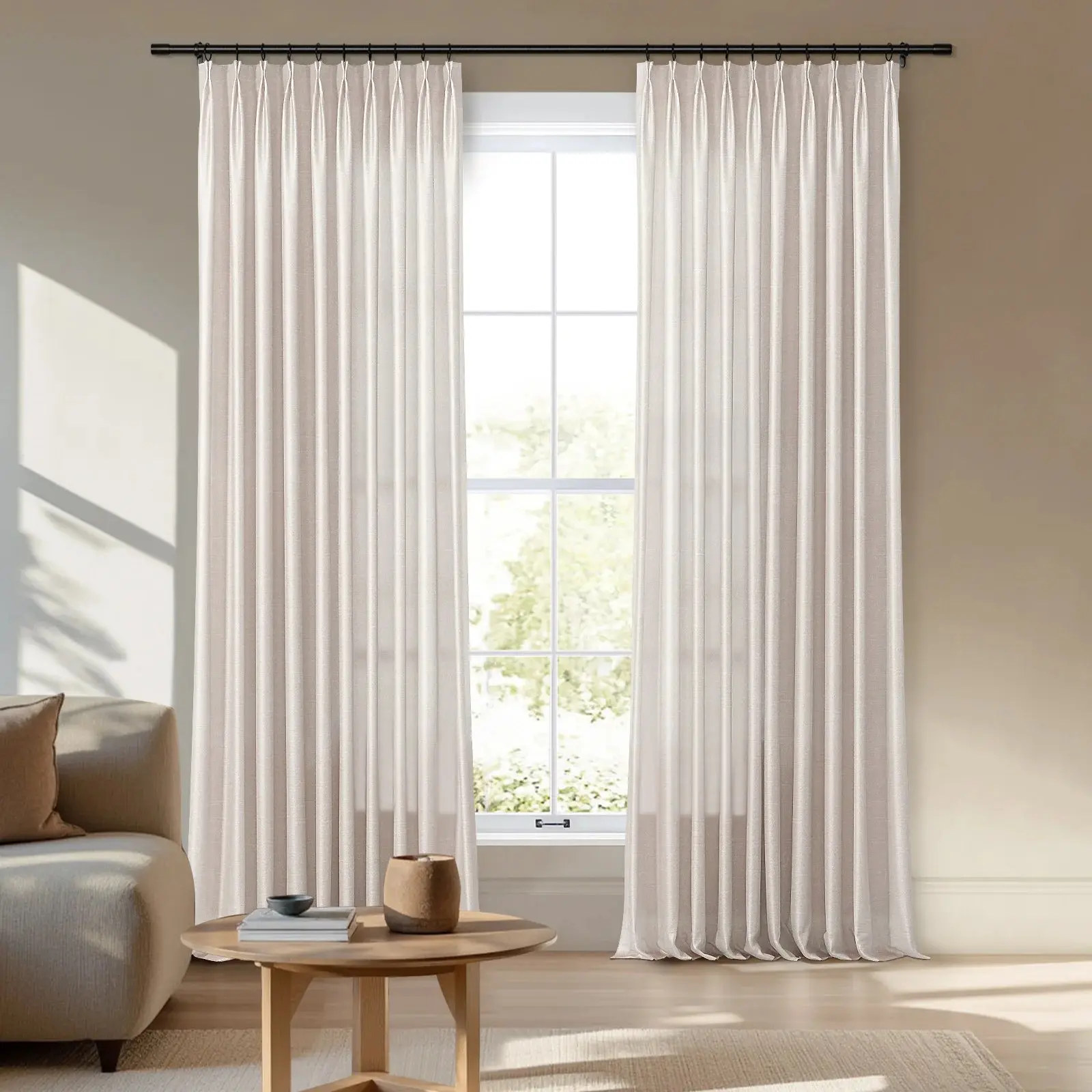 Veda Luster Cotton Velour Drapery Pleated - Image 24