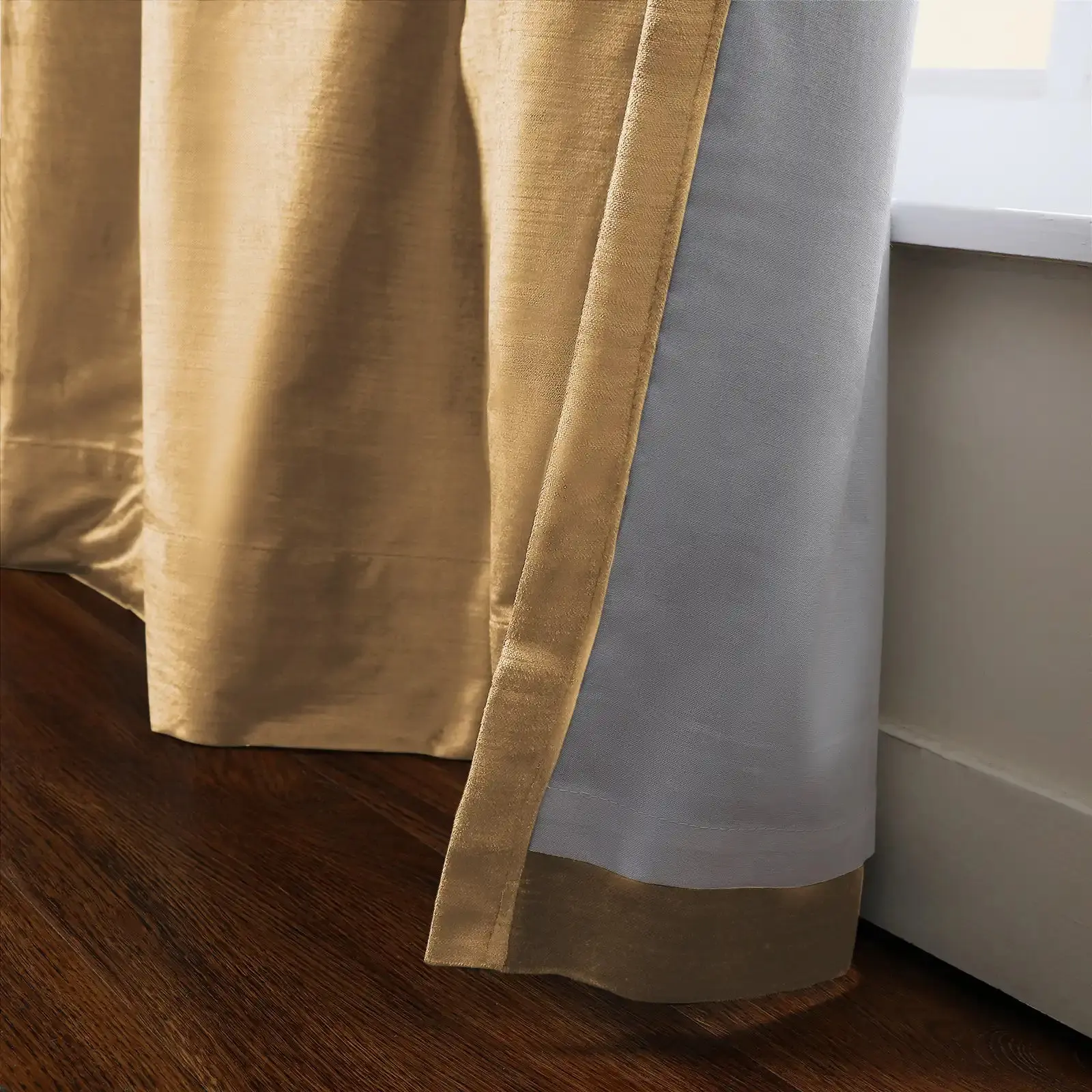 Veda Luster Cotton Velour Drapery Pleated - Image 27