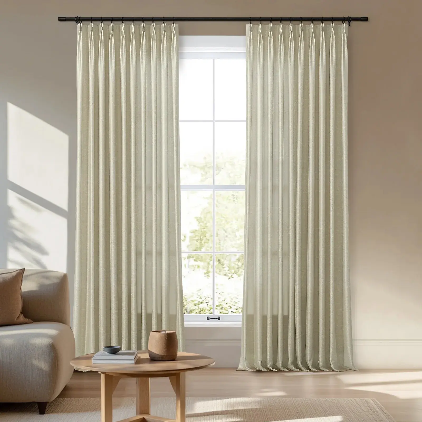 Veda Luster Cotton Velour Drapery Pleated - Image 59